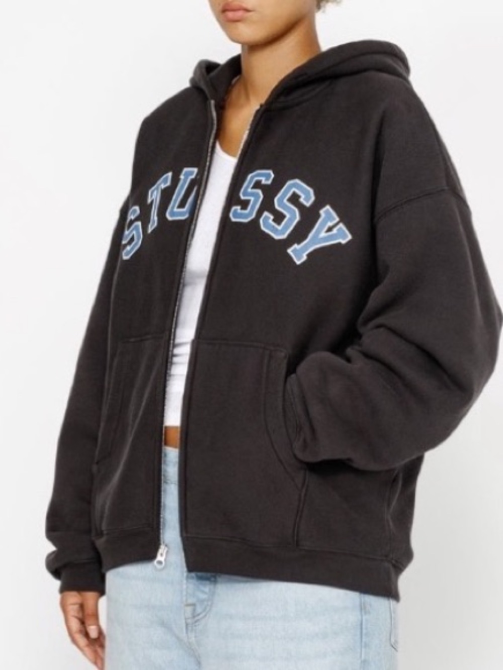 STUSSY Faded Graphic Zip